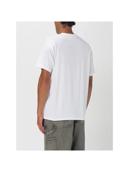 Carhartt WIP S/S Script Embroidery T-Shirt Mężczyźni Koszulki Carhartt WIP Size: L biały