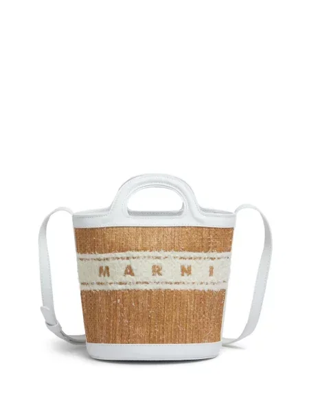 Geantă bucket Marni cu broderie