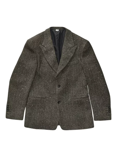 Sacou Winnie Ny cu model herringbone negru