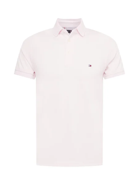 TOMMY HILFIGER Tricou alb / roși aprins / bleumarin roz