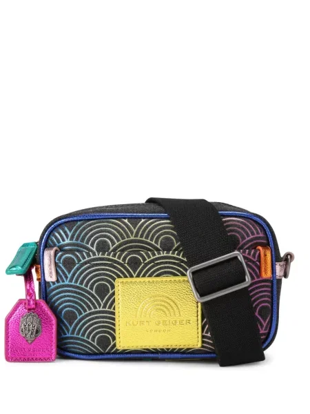 Geanta crossbody Kurt Geiger London din canvas negru