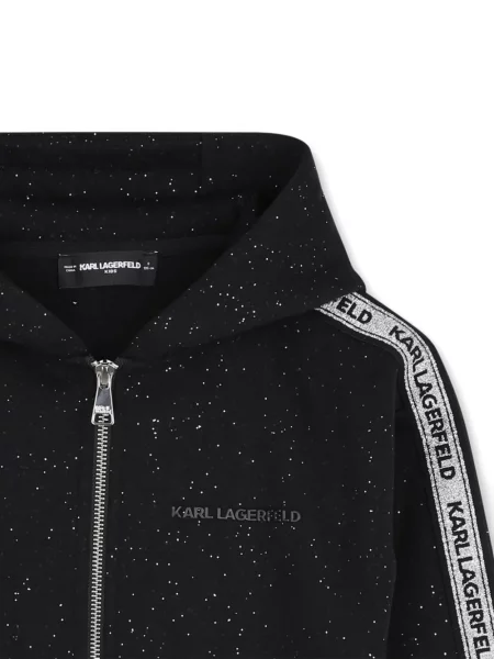 Bluza z kapturem dziecięca Karl Lagerfeld czarna