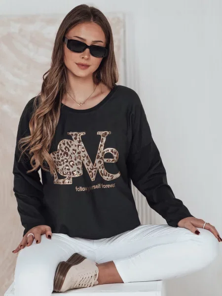 Bluzka one size LOVEGLOW ciemnoszara Dstreet