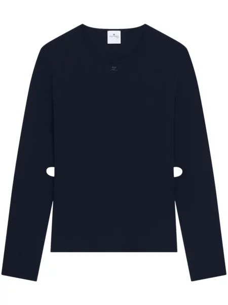 Pulover Courreges tricotate albastru