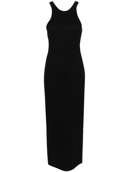 Rochie maxi Toteme fără mâneci de costum negru