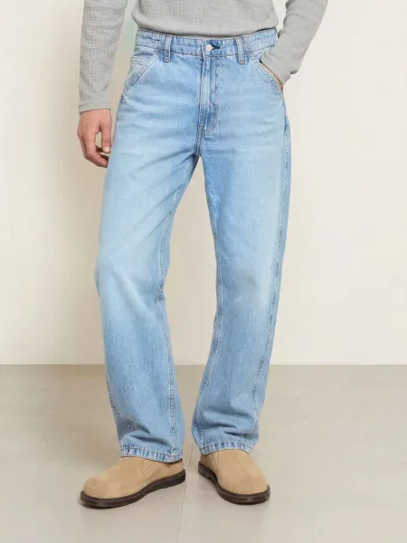 Szerokie jeansy Levi's niebieskie