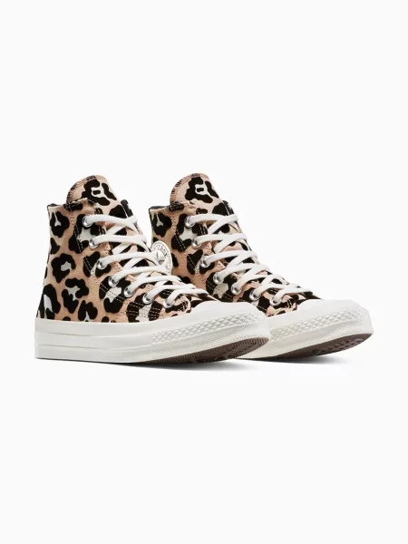 Converse trampki Chuck 70 Leopard beżowy