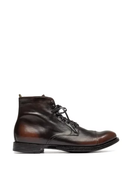 Botine Officine Creative din piele maro