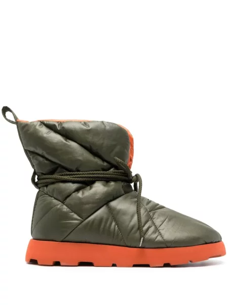 Zkrácené zateplené polokozačky Piumestudio zelené