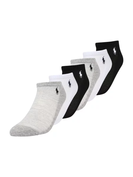 Polo Ralph Lauren Șosete joase gri amestecat alb negru
