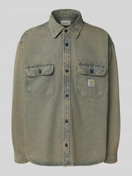 Koszula Carhartt WIP Tigan Shirt Jac Blue/ Leather Garment Dyed L niebieska