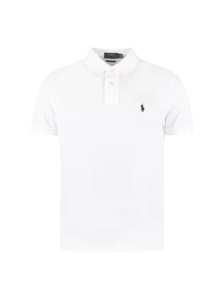 Koszulka polo Polo Ralph Lauren z siateczką biała