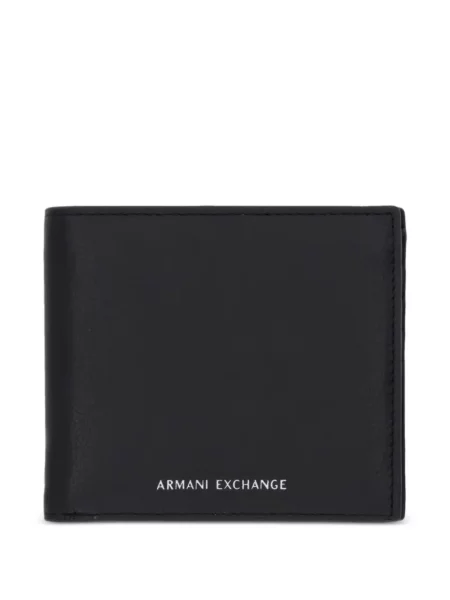 Portofel Armani Exchange cu imagine negru
