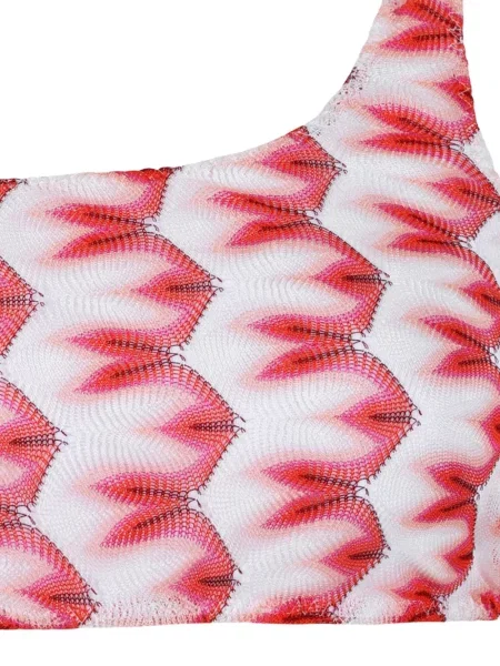 Bikini Missoni cu un umăr gol alb