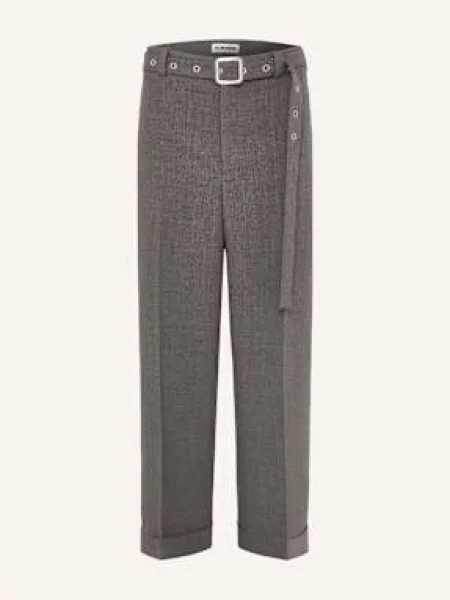 Jil Sander Chinosy Loose Fit grau szare