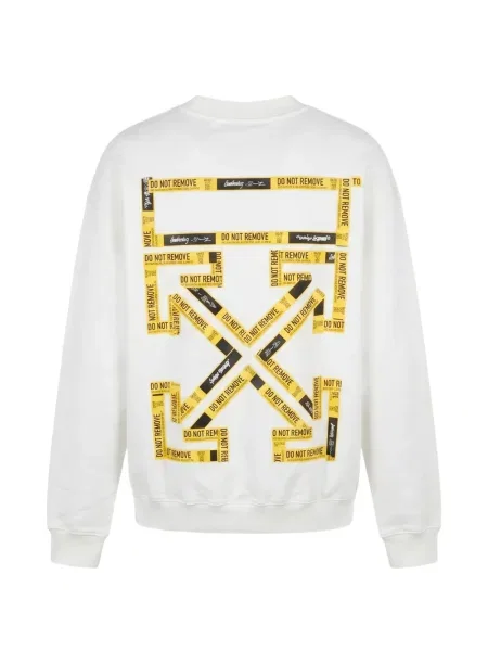 Hanorac Off-white cu imagine alb