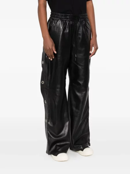 Spodnie R13 skórzane czarne