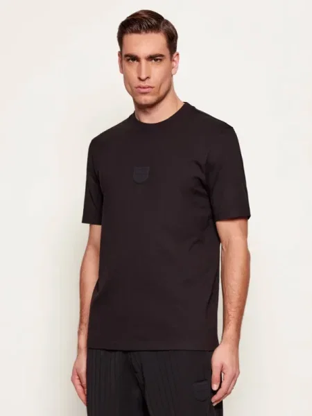 HUGO Tricou Darvish negru