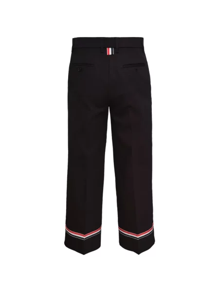 Pantaloni Thom Browne cu dungi albastru
