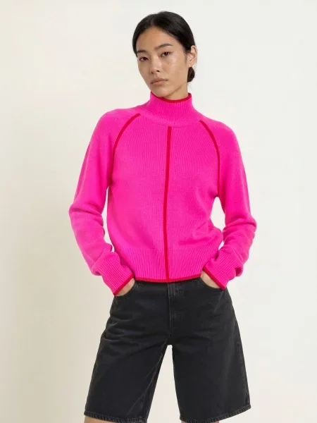 From Future Sweter Z Kaszmiru pink czerwony