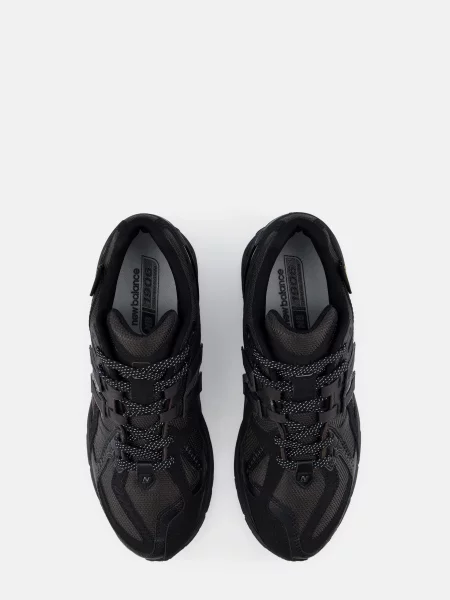 Кожаные повседневные кроссовки New Balance черные