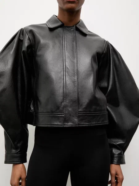 Answear.LAB Кожено яке LEYLANI from the Unscripted collection черно