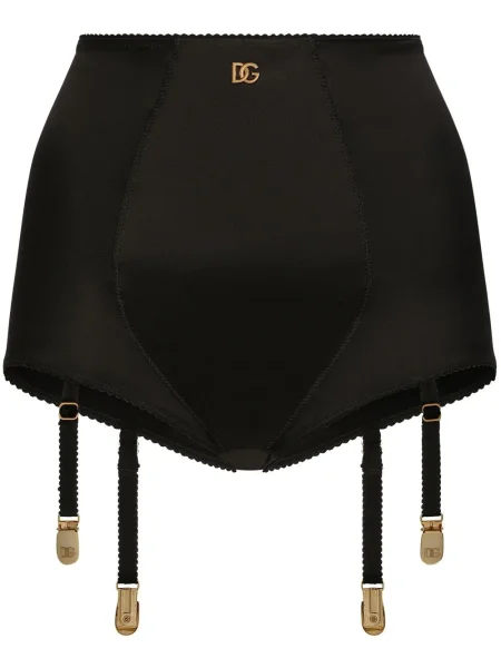 Chiloți Dolce & Gabbana din satin negru
