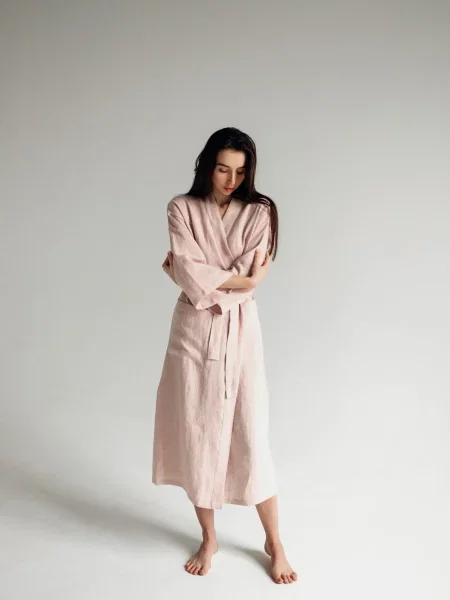 GNIZDO Халат Світло-рожевий рожевий