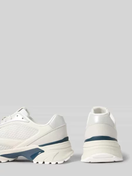 Sneakersy z detalami z logo Calvin Klein Jeans białe