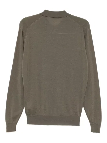Polo John Smedley tricotate verde