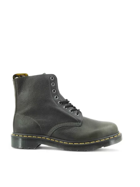 Botki Dr. Martens sznurowane koronkowe zielone