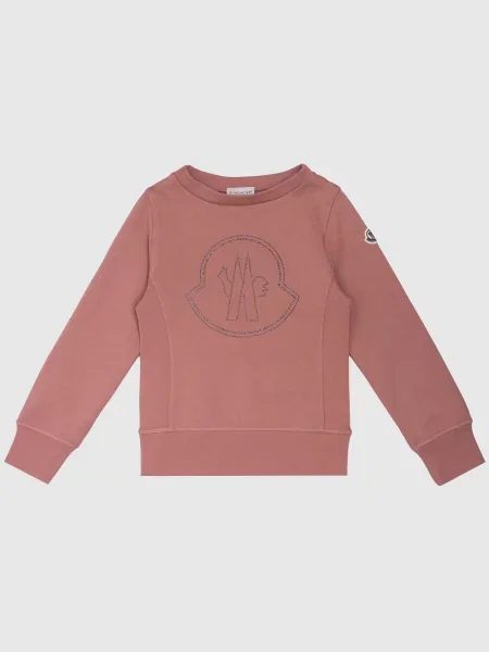 Детский свитшот Moncler Enfant розовый