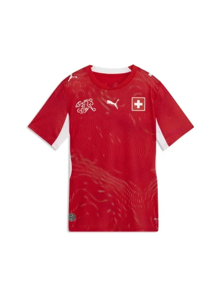 PUMA Młodzieżowa koszulka domowa reprezentacji Szwajcarii Akcesoria czerwony