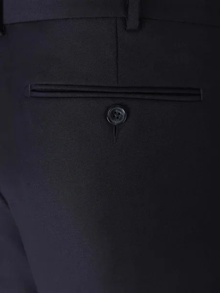 Pantaloni Scabal de lână albastru