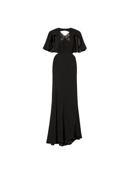 Twinset sukienka maxi prosta czarny