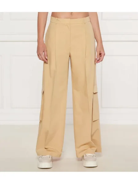 HUGO Pantaloni cu dungă Herota' bej