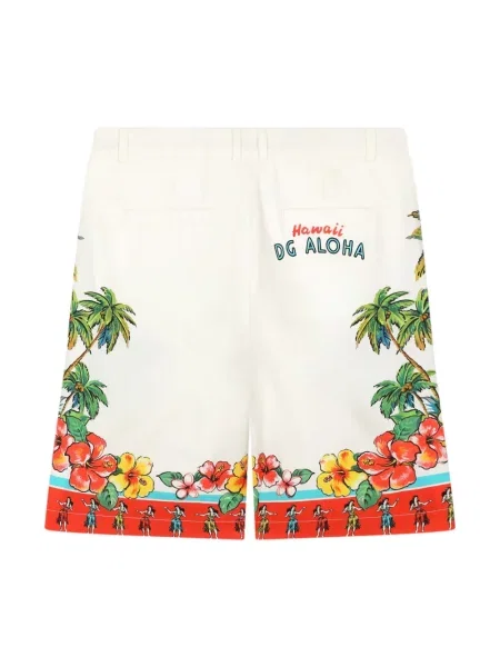 Dětské bermudy Dolce & Gabbana bílé