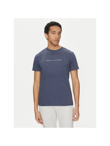Tommy Hilfiger Majica Mornarsko Regular Fit modra