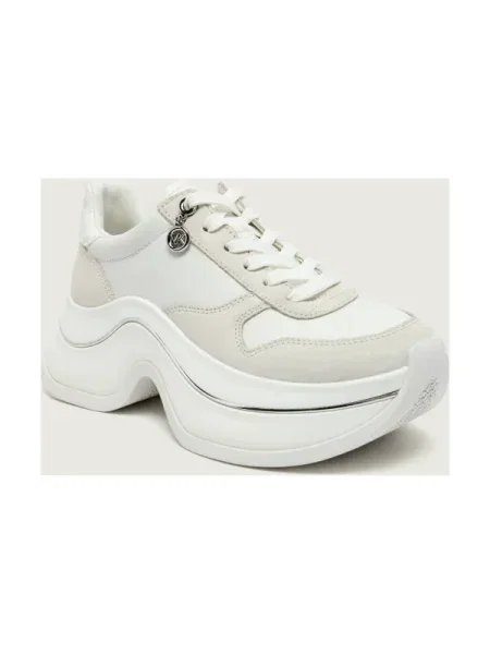 Michael Kors Teniși din piele Arla | piele întoarsă alb