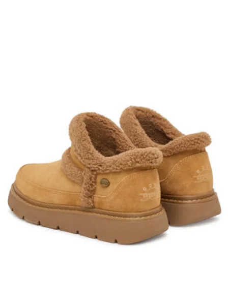 Kotníkové boty Skechers hnědé