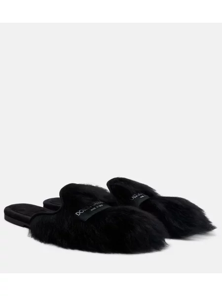 Papuci tip mules Dolce&gabbana negru