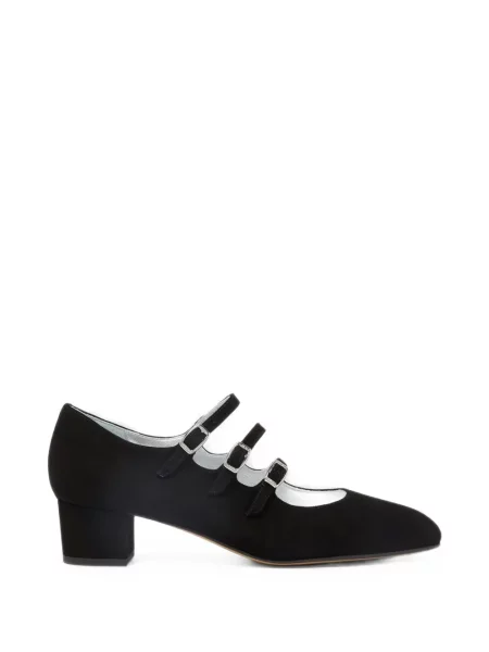 Pantofi cu toc Carel Paris cu bretele negru