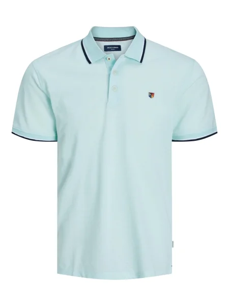 JACK & JONES Tričko WIN námornícka modrá / vodová