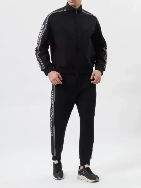 Костюмный спортивный костюм Emporio Armani черный