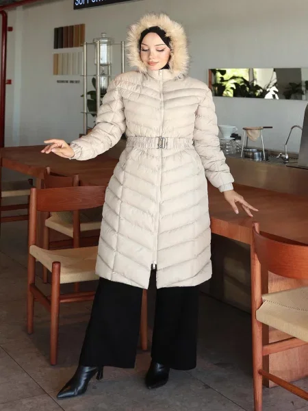 MODAMIHRAM Zimní bunda béžová