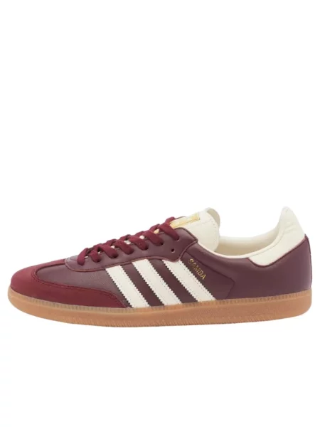 Adidas Originals sneakersy skórzane Samba OG bordowy czerwone