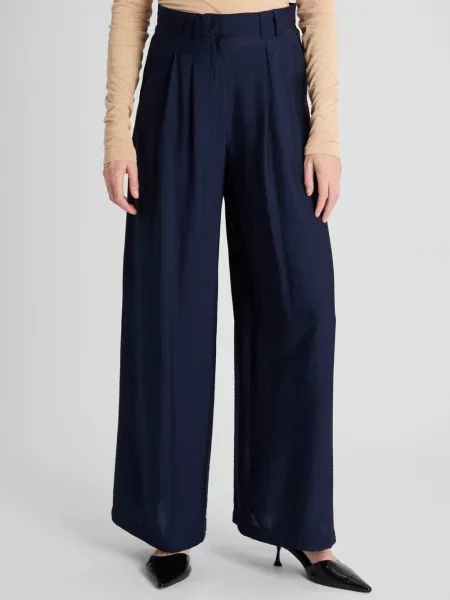 Guido Maria Kretschmer spodnie plisowane Finja Kobiety jednolity 34 niebieski