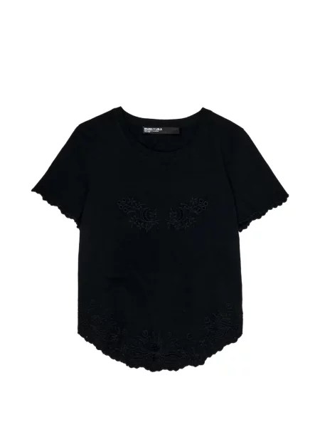 Tricou Bimba Y Lola cu model floral negru