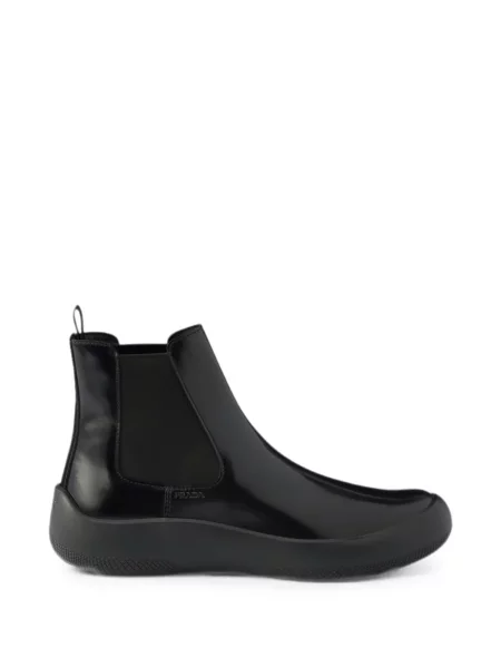 Botine chelsea Prada din piele negru