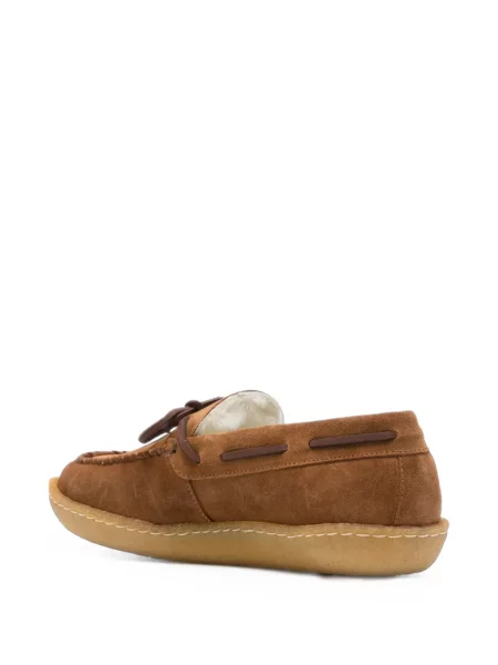 Pantofi loafer Sebago cu funde din piele de căprioară maro